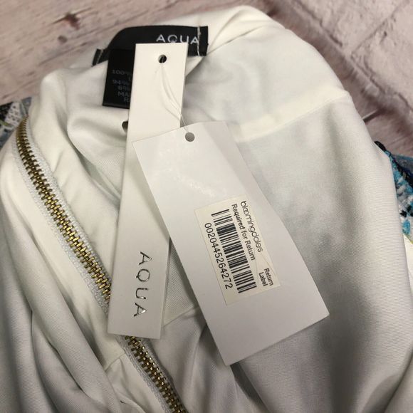 NWT Aqua Bloomingdales Women Junior Sleeveless Mini Dress Size Medium B206 -24 - Picture 7 of 14